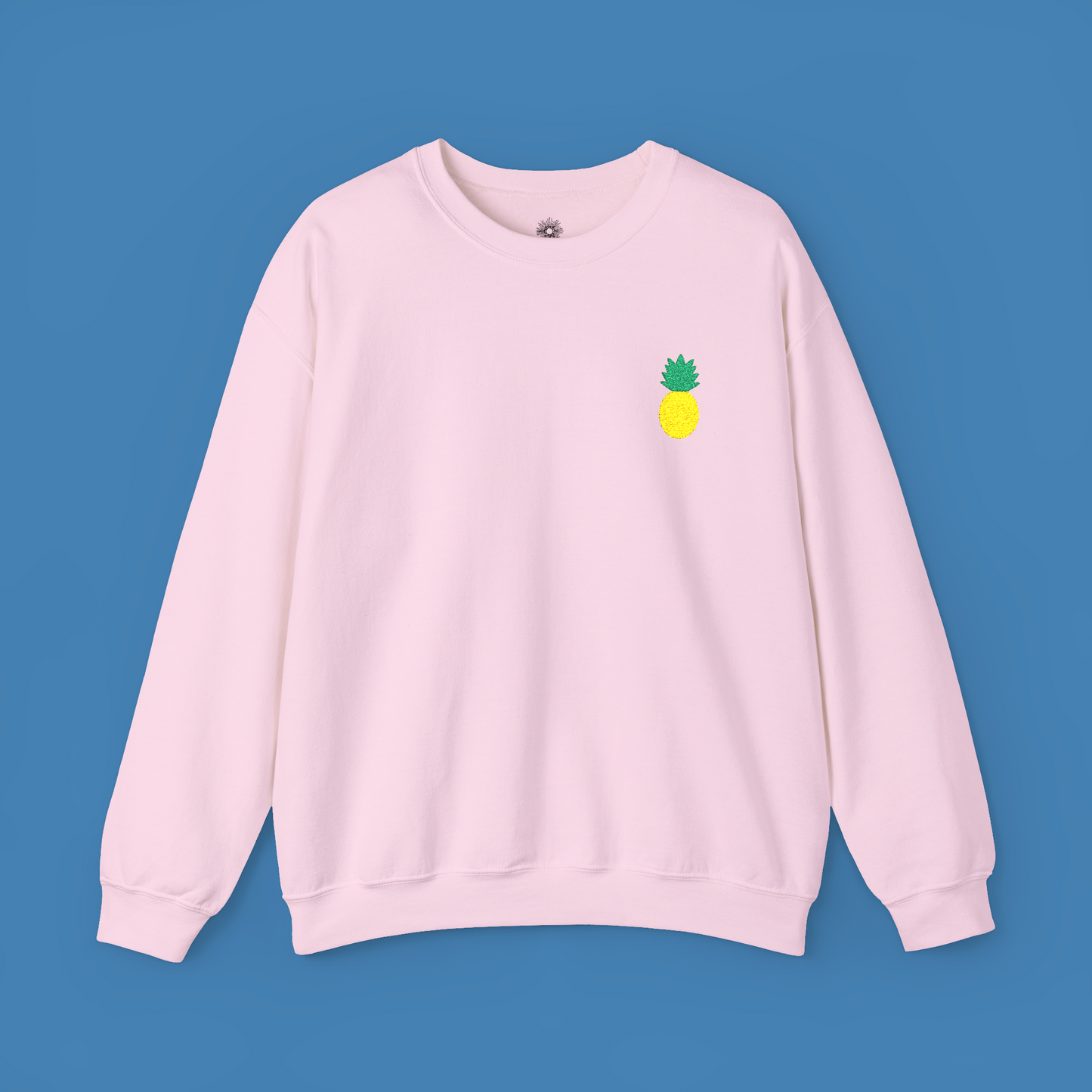 Embroidered Pineapple Crewneck Sweatshirt