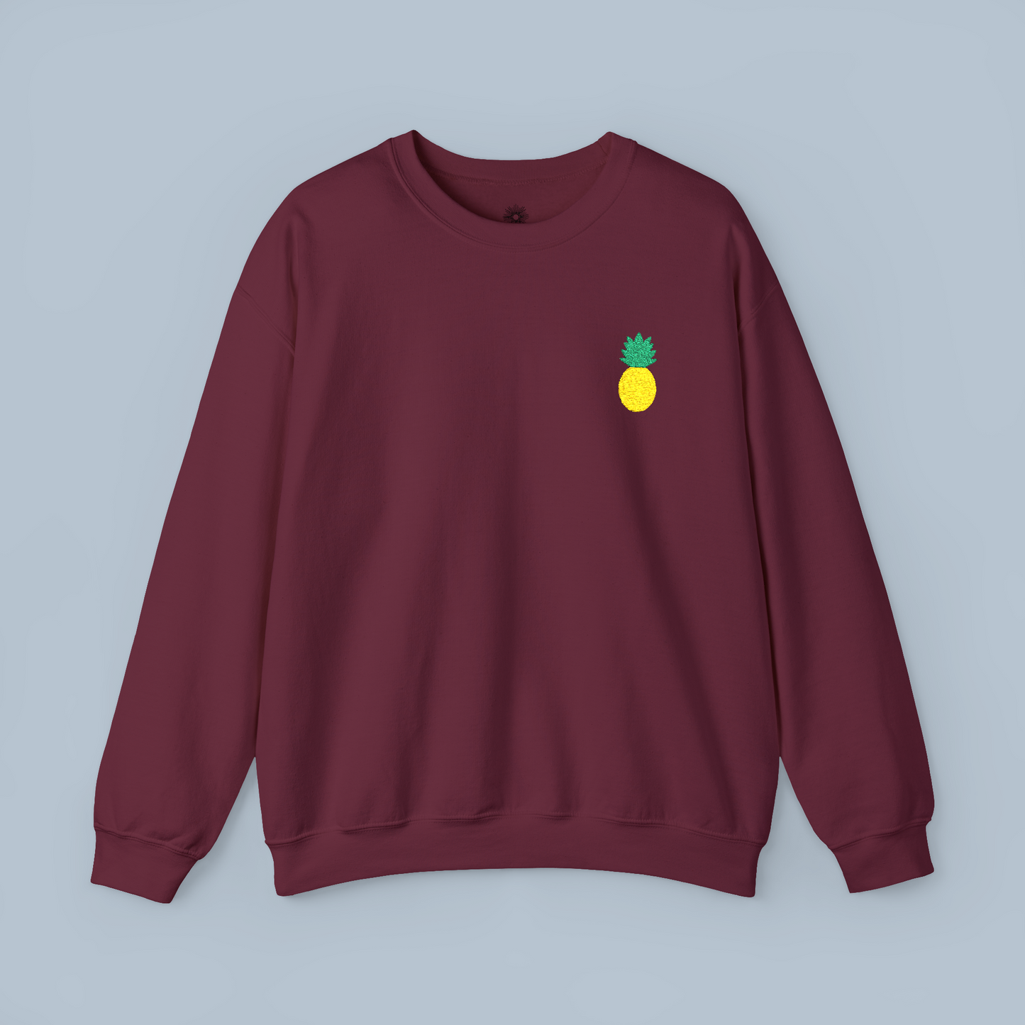Embroidered Pineapple Crewneck Sweatshirt