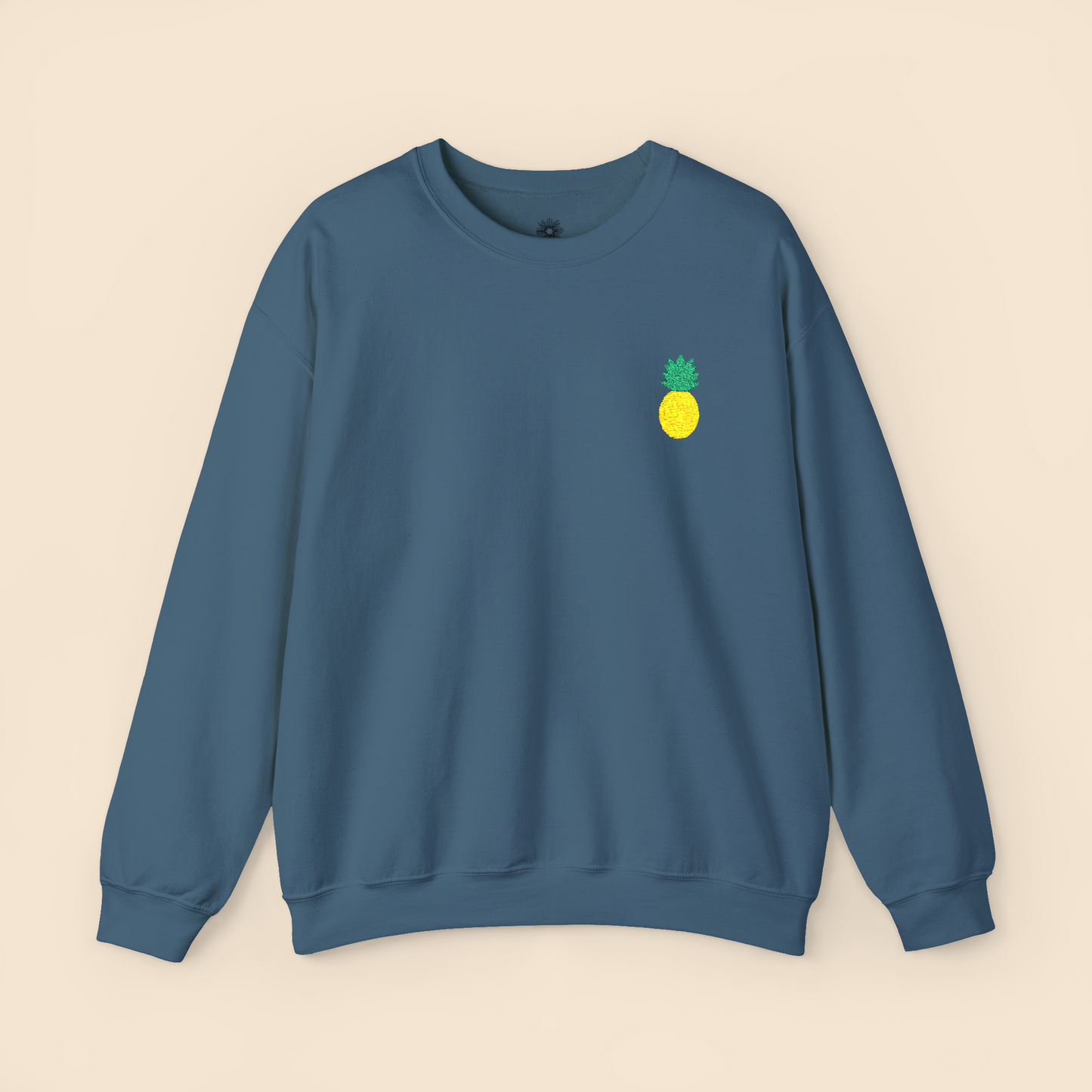 Embroidered Pineapple Crewneck Sweatshirt