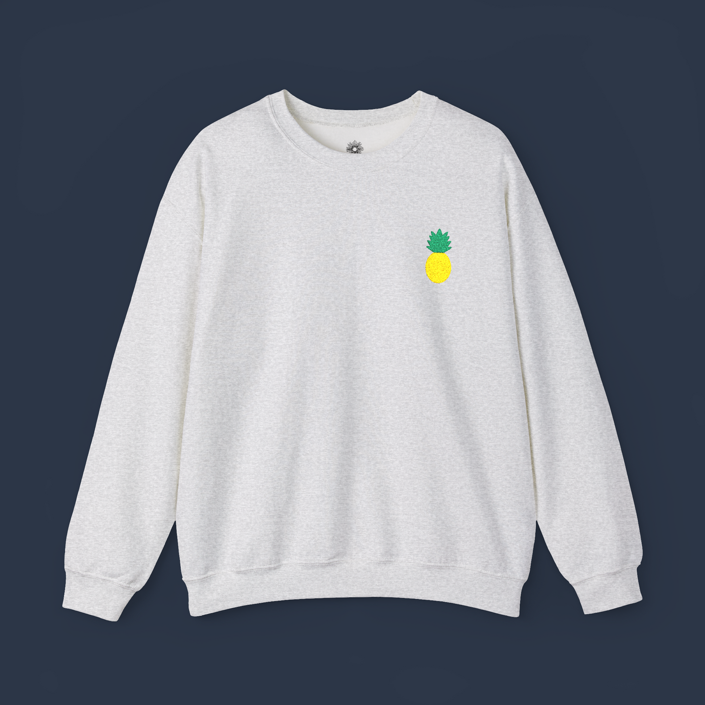 Embroidered Pineapple Crewneck Sweatshirt