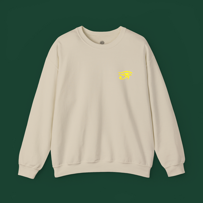 Embroidered 'Eye of Horus' Crewneck Sweatshirt