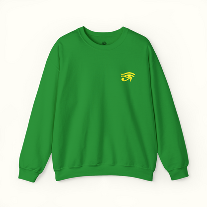 Embroidered 'Eye of Horus' Crewneck Sweatshirt