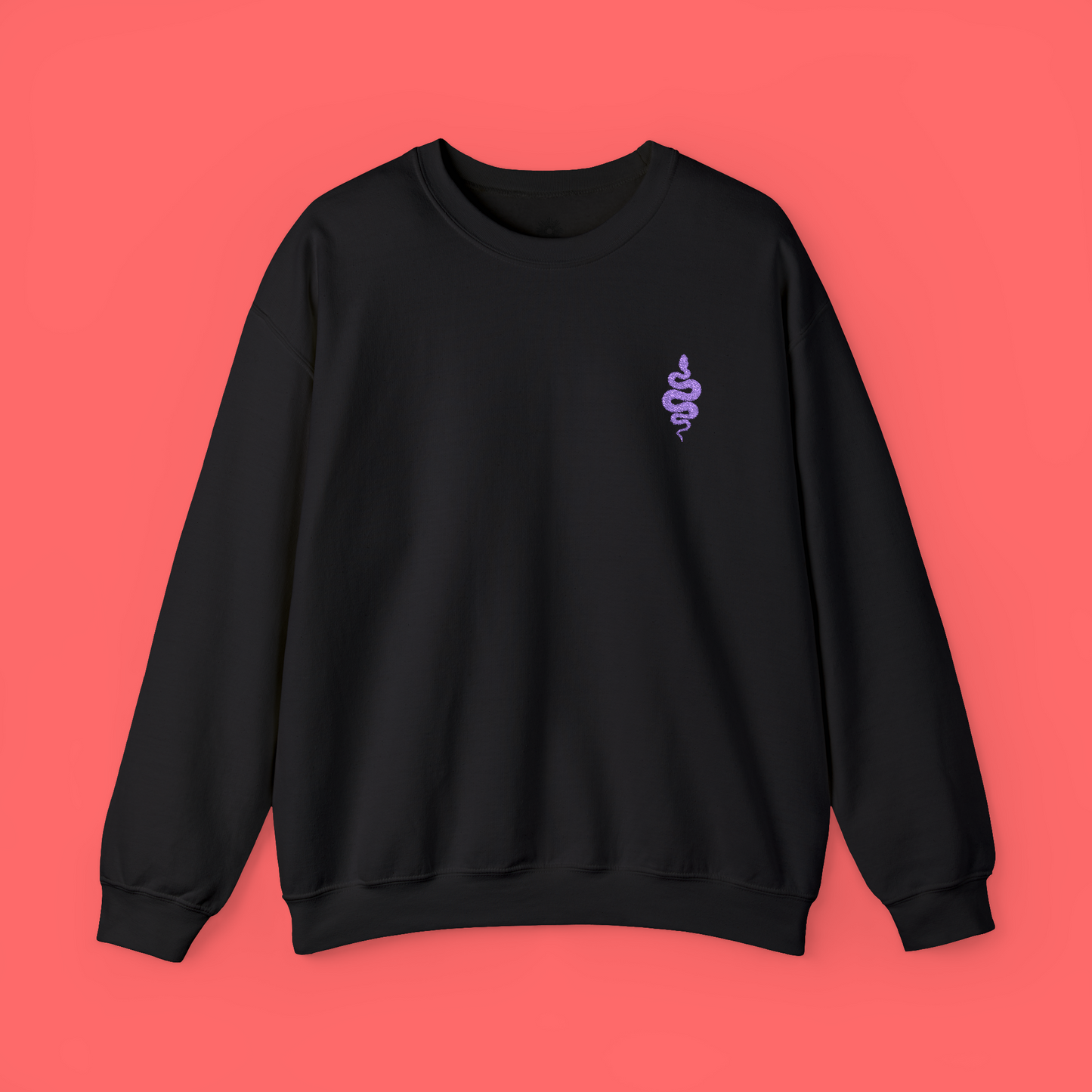 Embroidered Snake Crewneck Sweatshirt