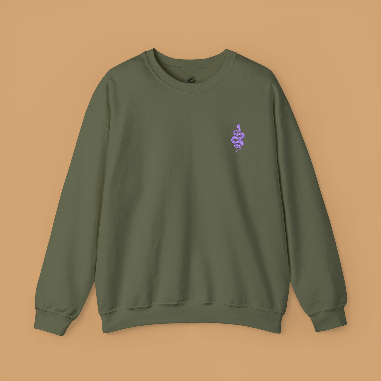 Embroidered Snake Crewneck Sweatshirt