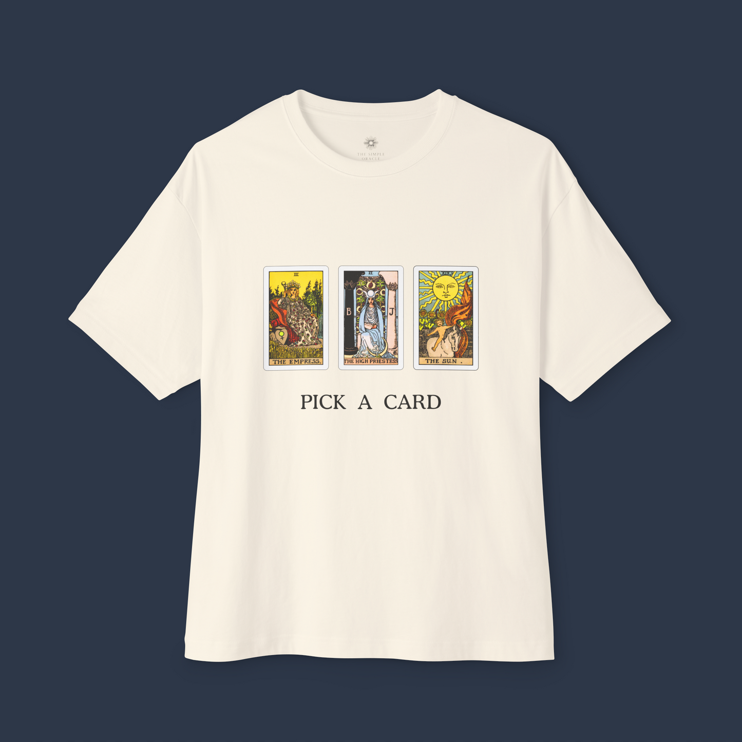 'Pick a card' Oversized Boxy Tee