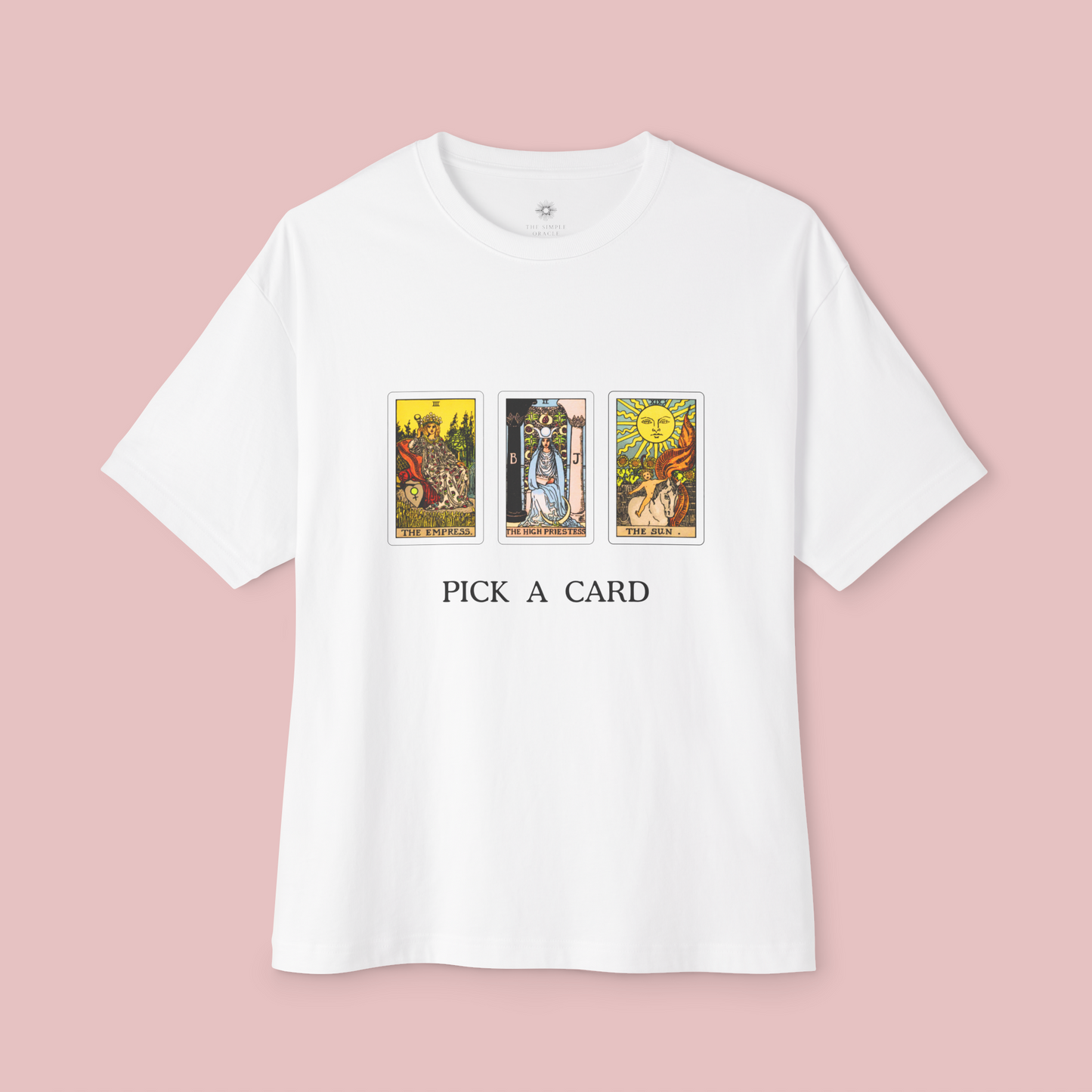 'Pick a card' Oversized Boxy Tee