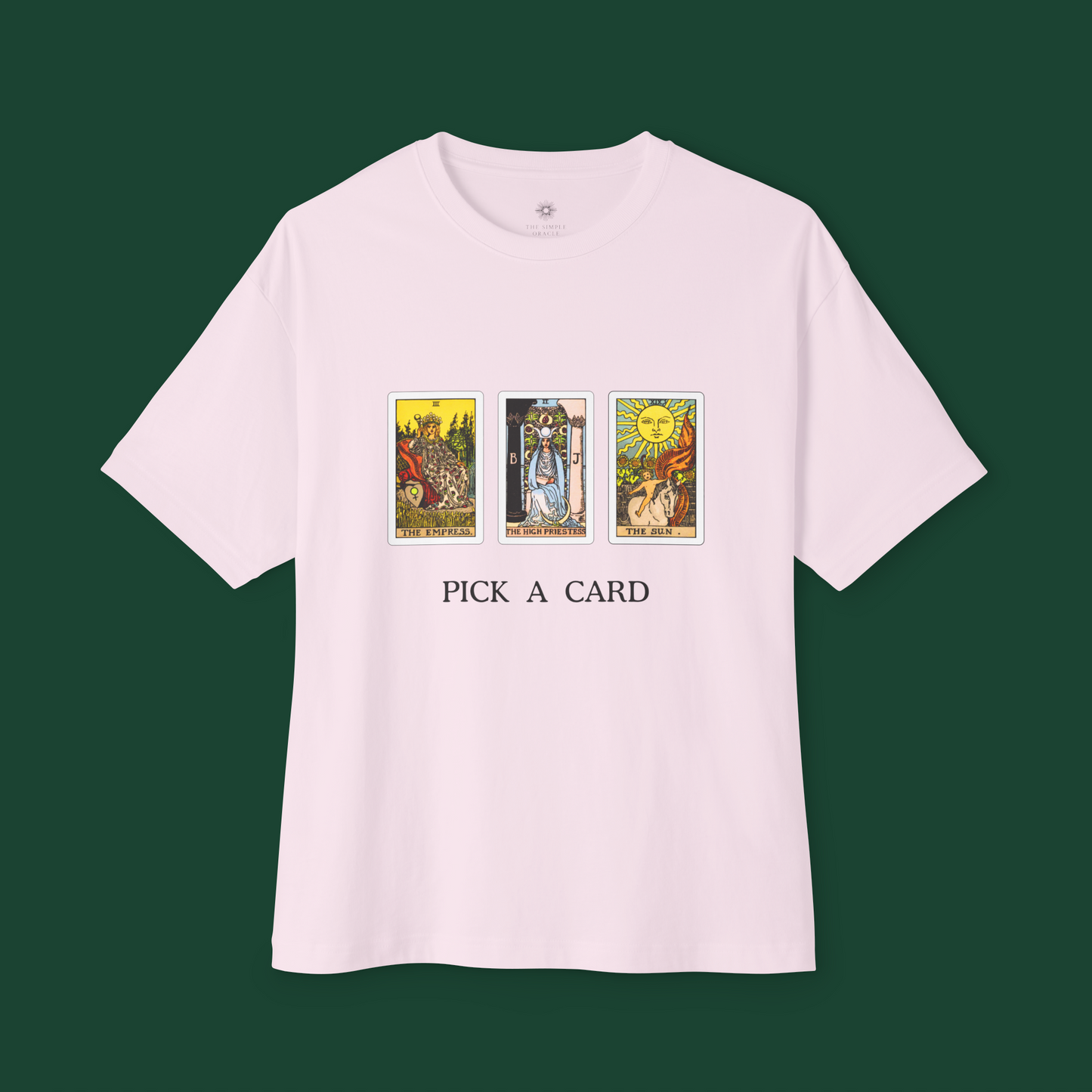 'Pick a card' Oversized Boxy Tee