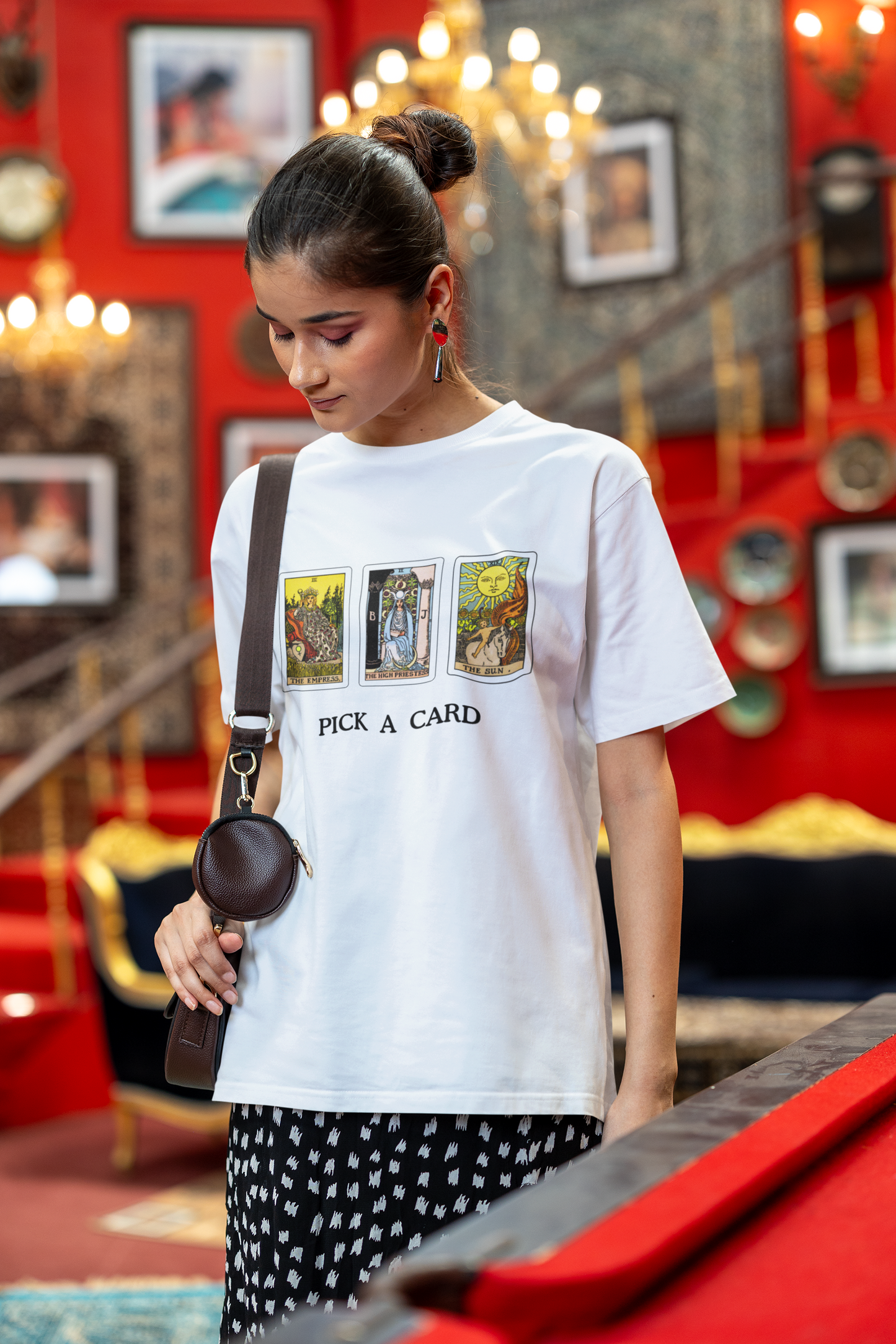 'Pick a card' Oversized Boxy Tee