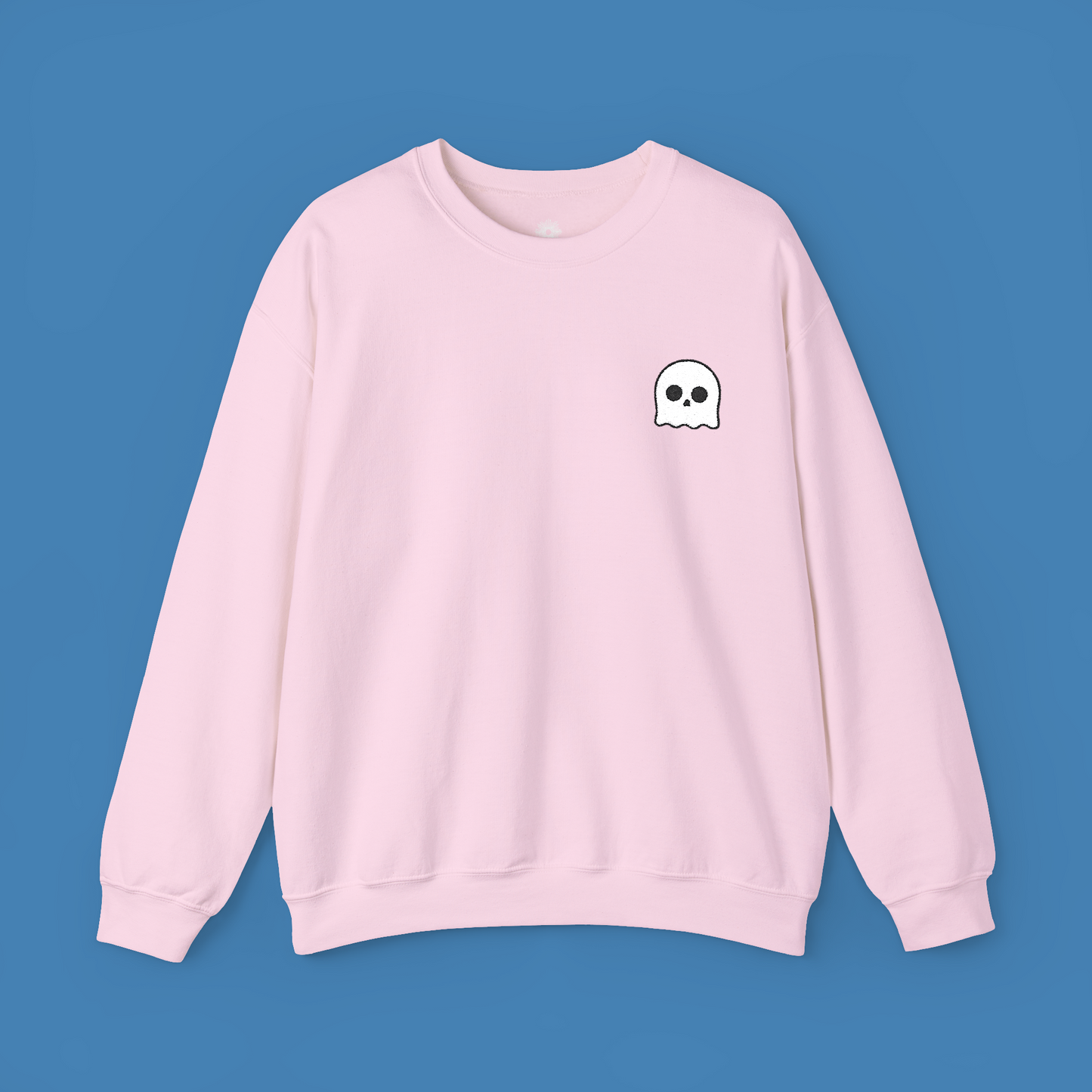 Embroidered Ghost Crewneck Sweatshirt