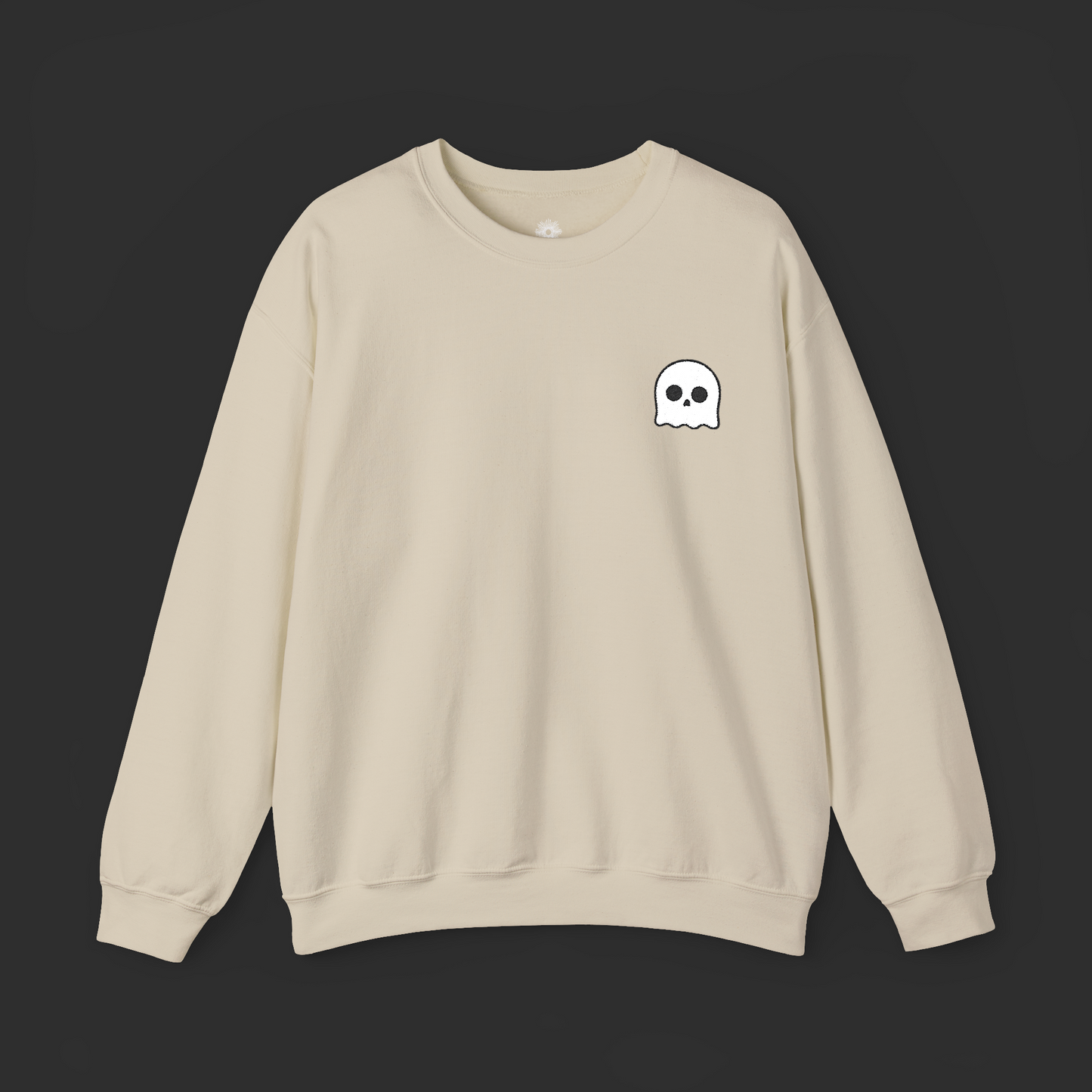 Embroidered Ghost Crewneck Sweatshirt