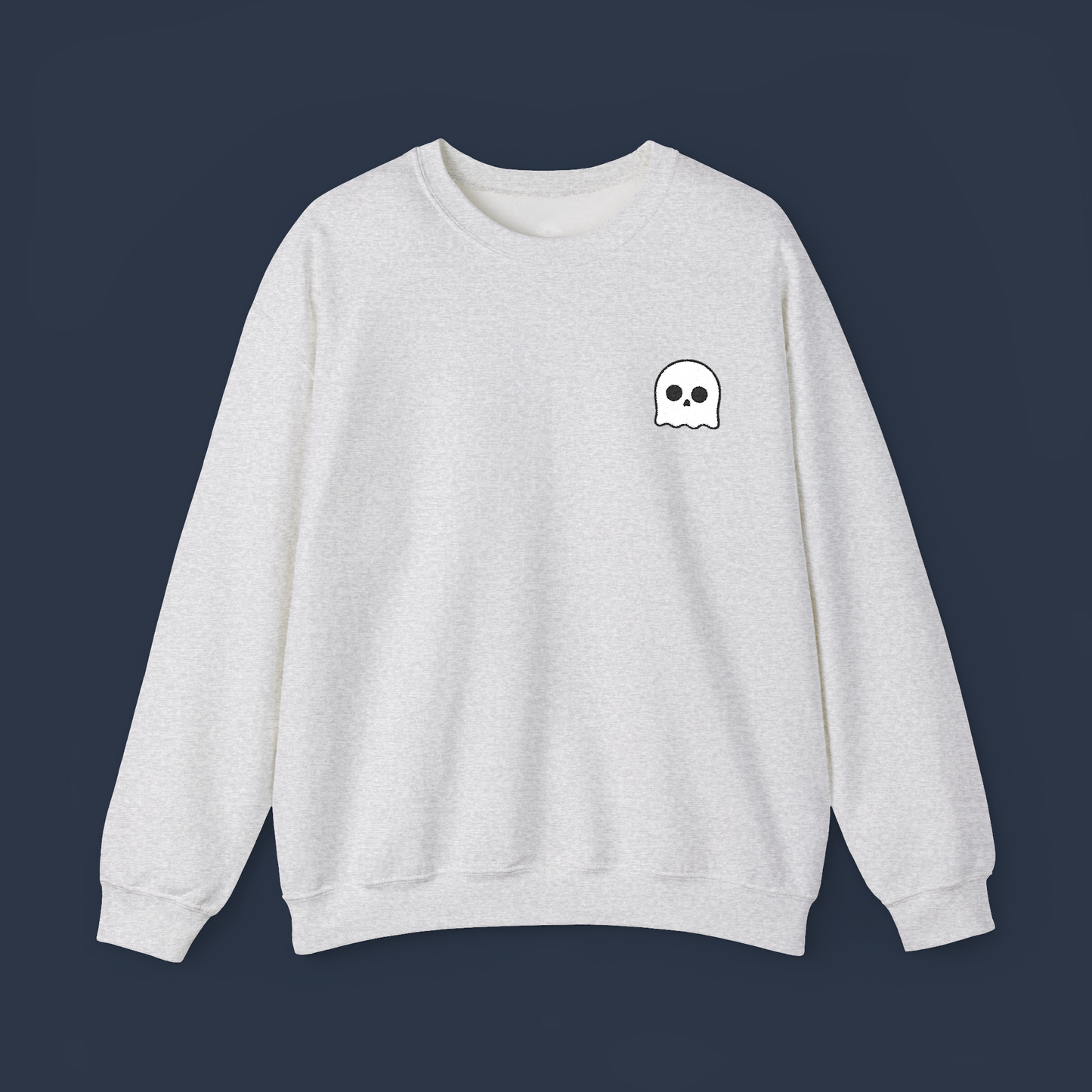 Embroidered Ghost Crewneck Sweatshirt