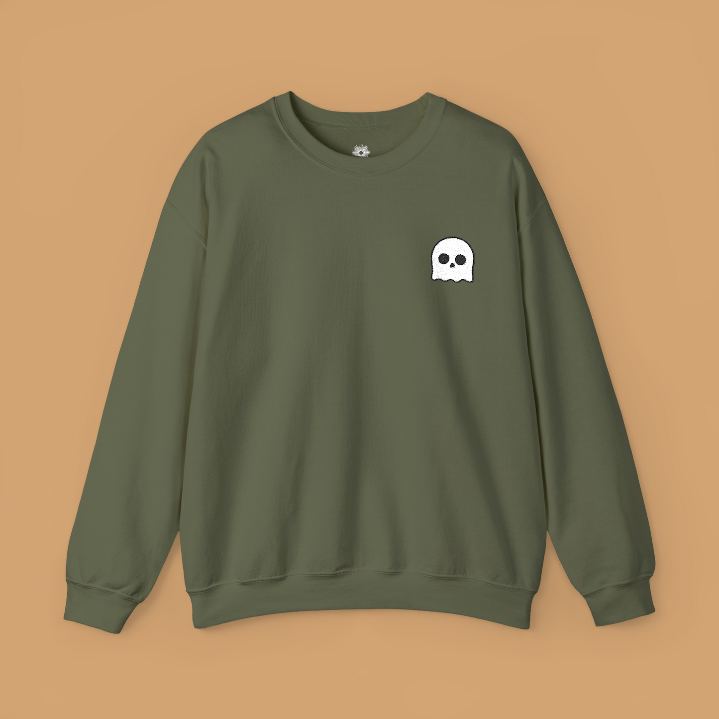 Embroidered Ghost Crewneck Sweatshirt