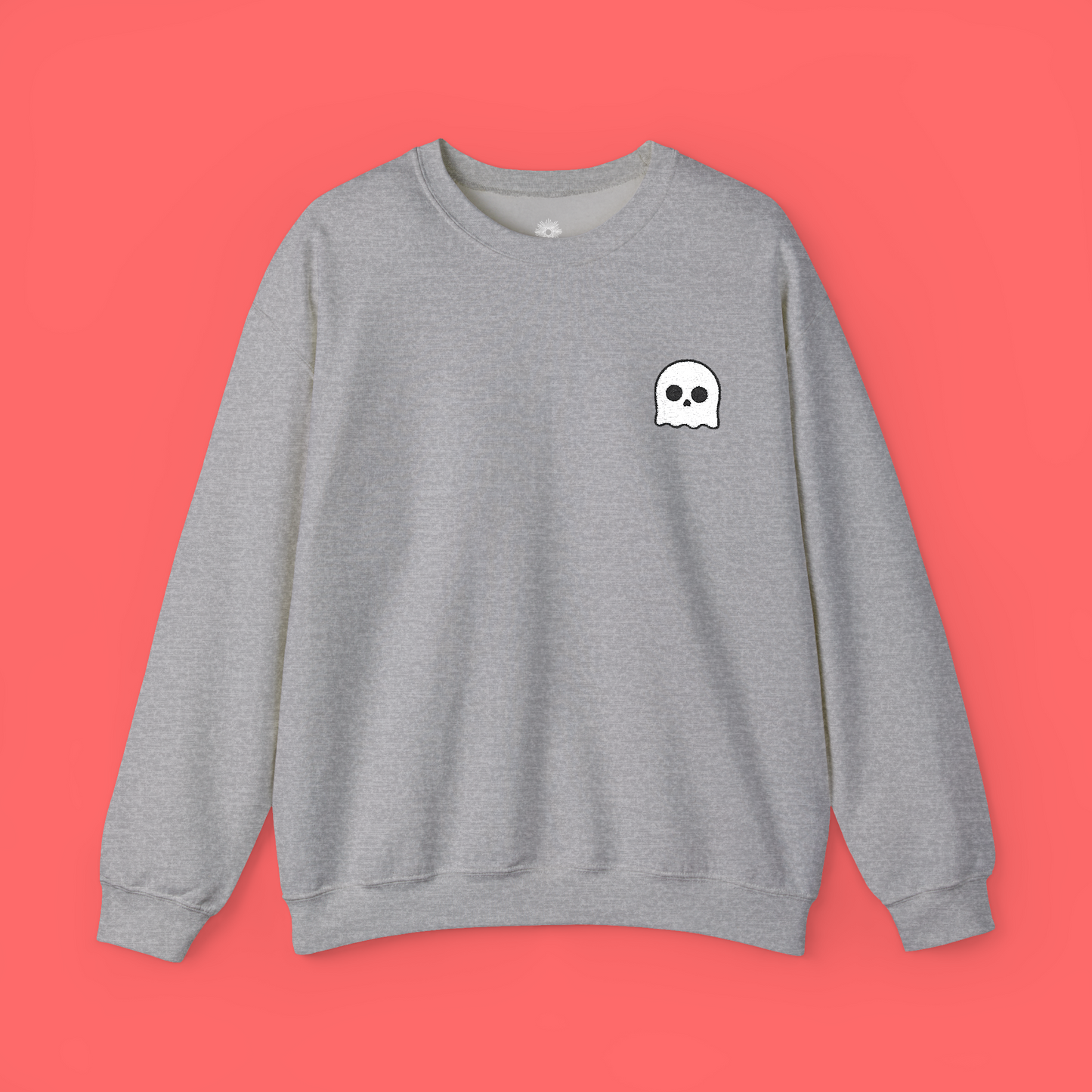 Embroidered Ghost Crewneck Sweatshirt