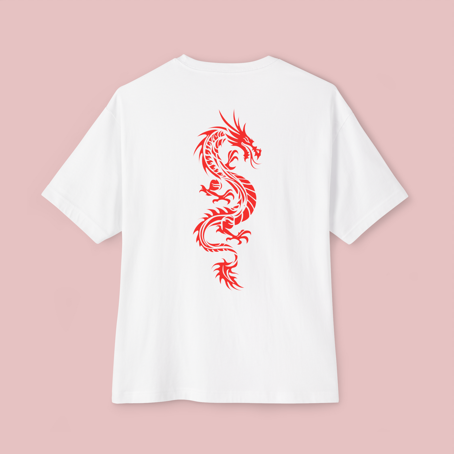 Oversized Boxy Tee "Red Dragon"