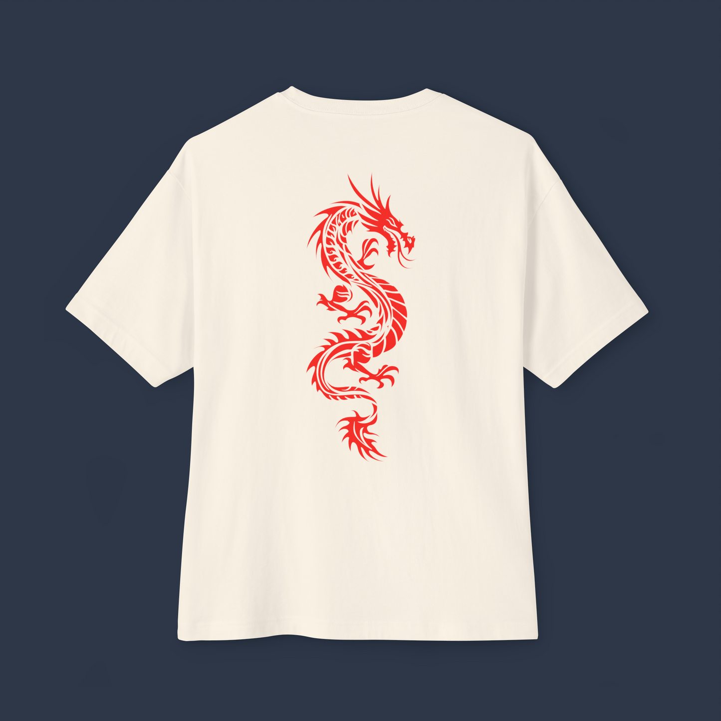 Oversized Boxy Tee "Red Dragon"