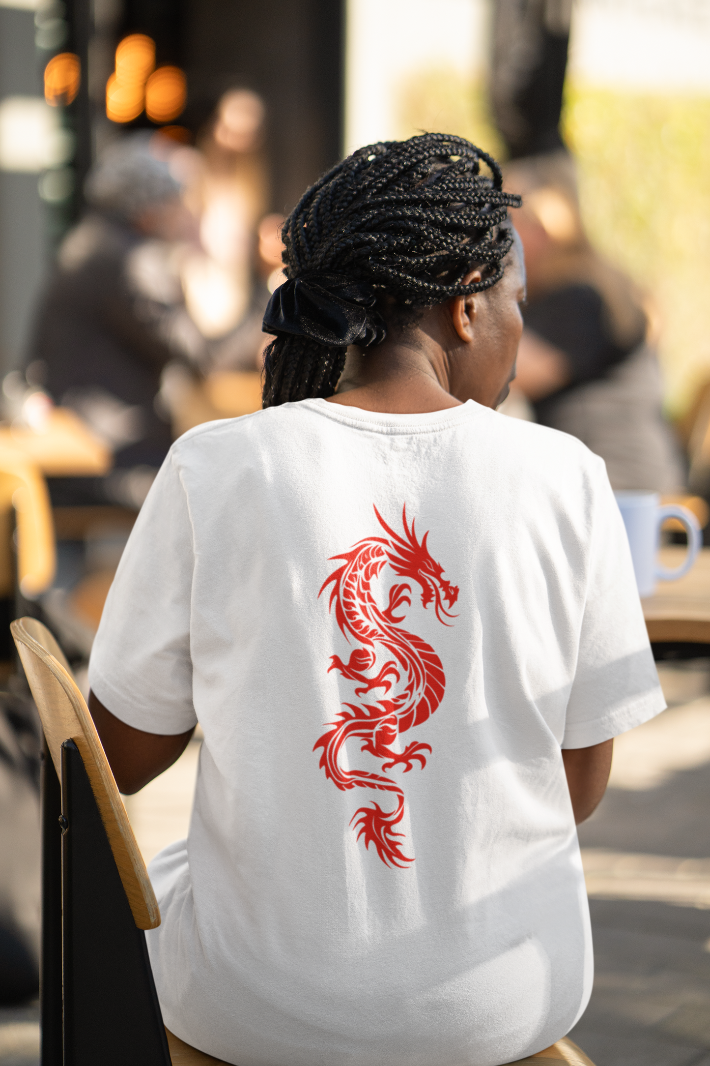 Oversized Boxy Tee "Red Dragon"