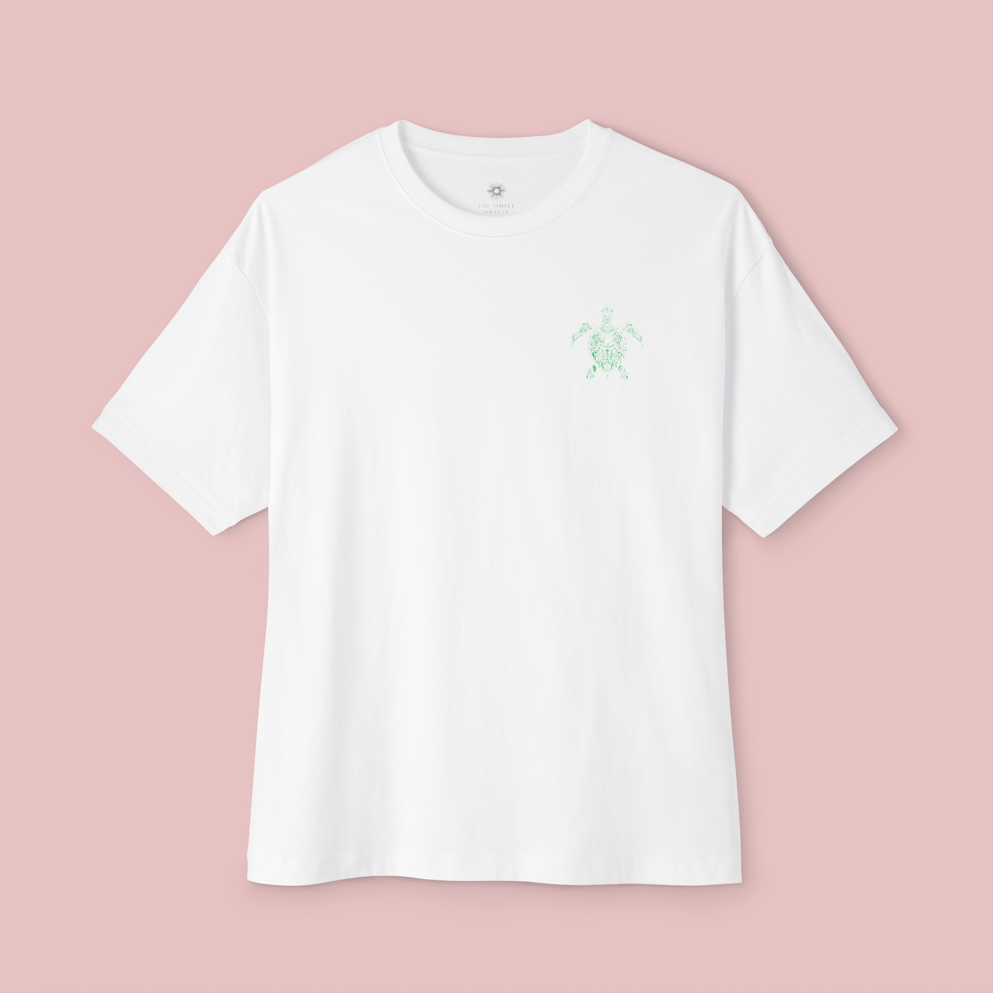 Oversized Boxy Tee 'Green turtle'