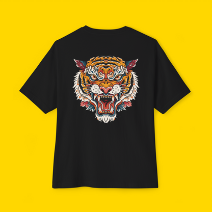Unisex Oversized 'Tiger Head' Boxy Tee
