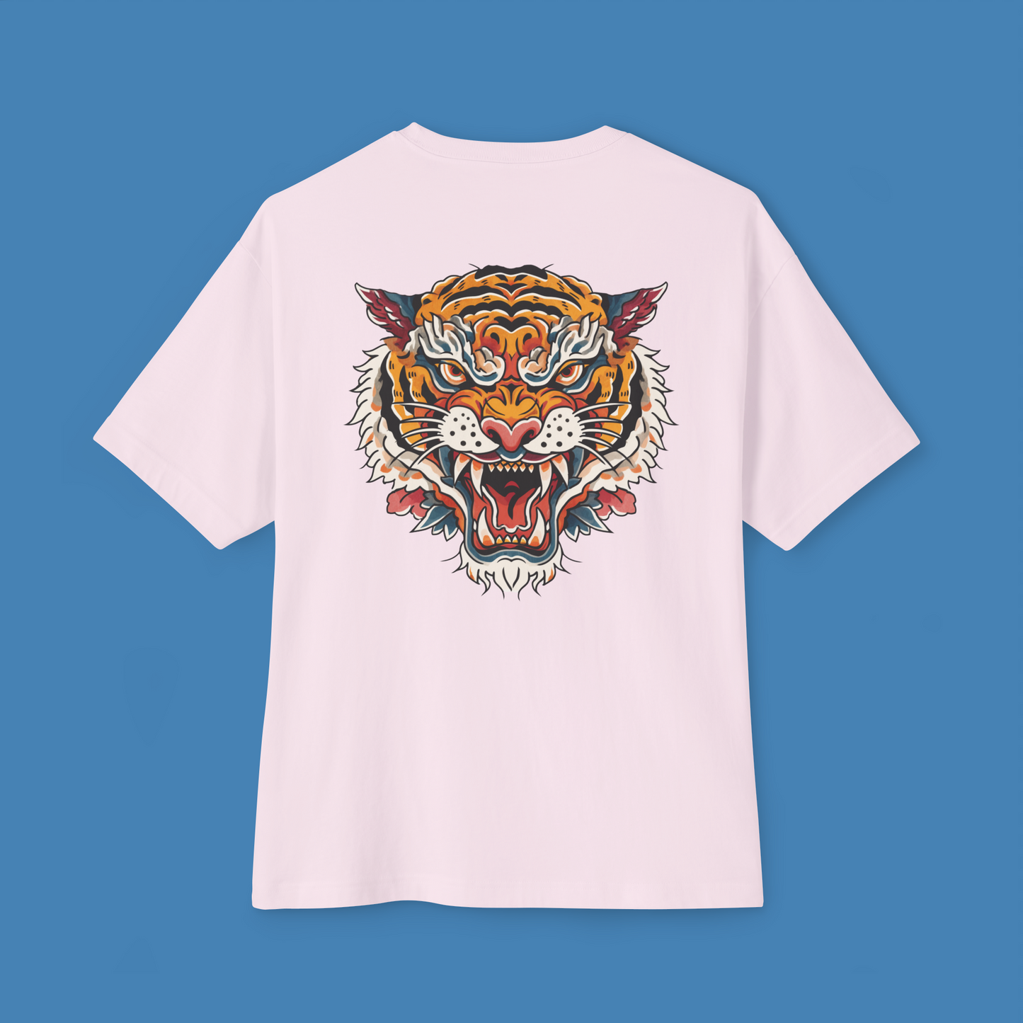 Unisex Oversized 'Tiger Head' Boxy Tee