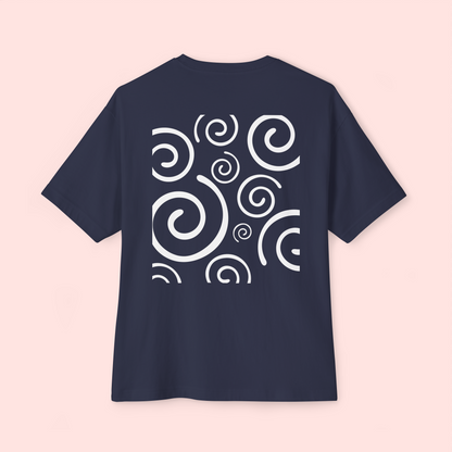 Oversized Boxy Tee 'Spirals'