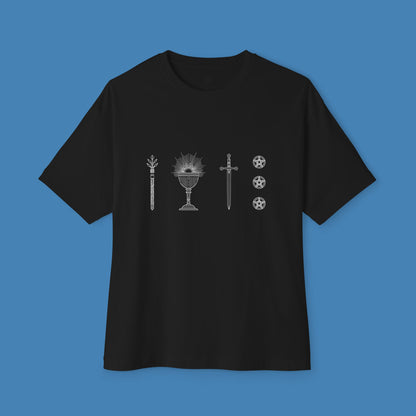 Oversized Boxy Tee 'Elements of Tarot'