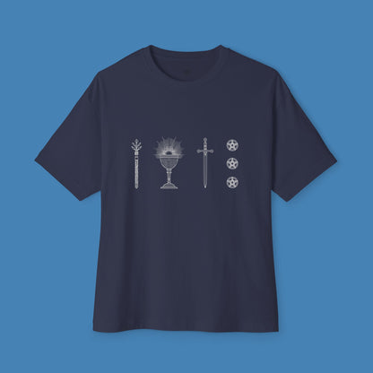 Oversized Boxy Tee 'Elements of Tarot'
