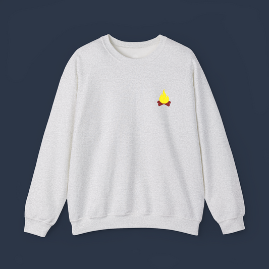 Embroidered 'Campfire' Crewneck Sweatshirt