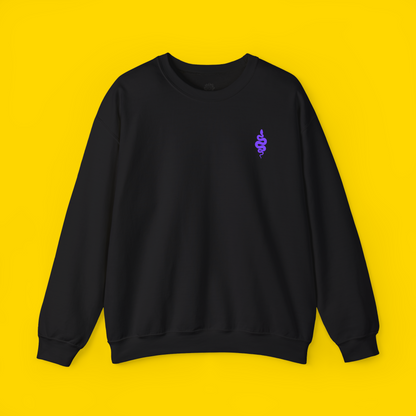 Embroidered 'Snake' Crewneck Sweatshirt
