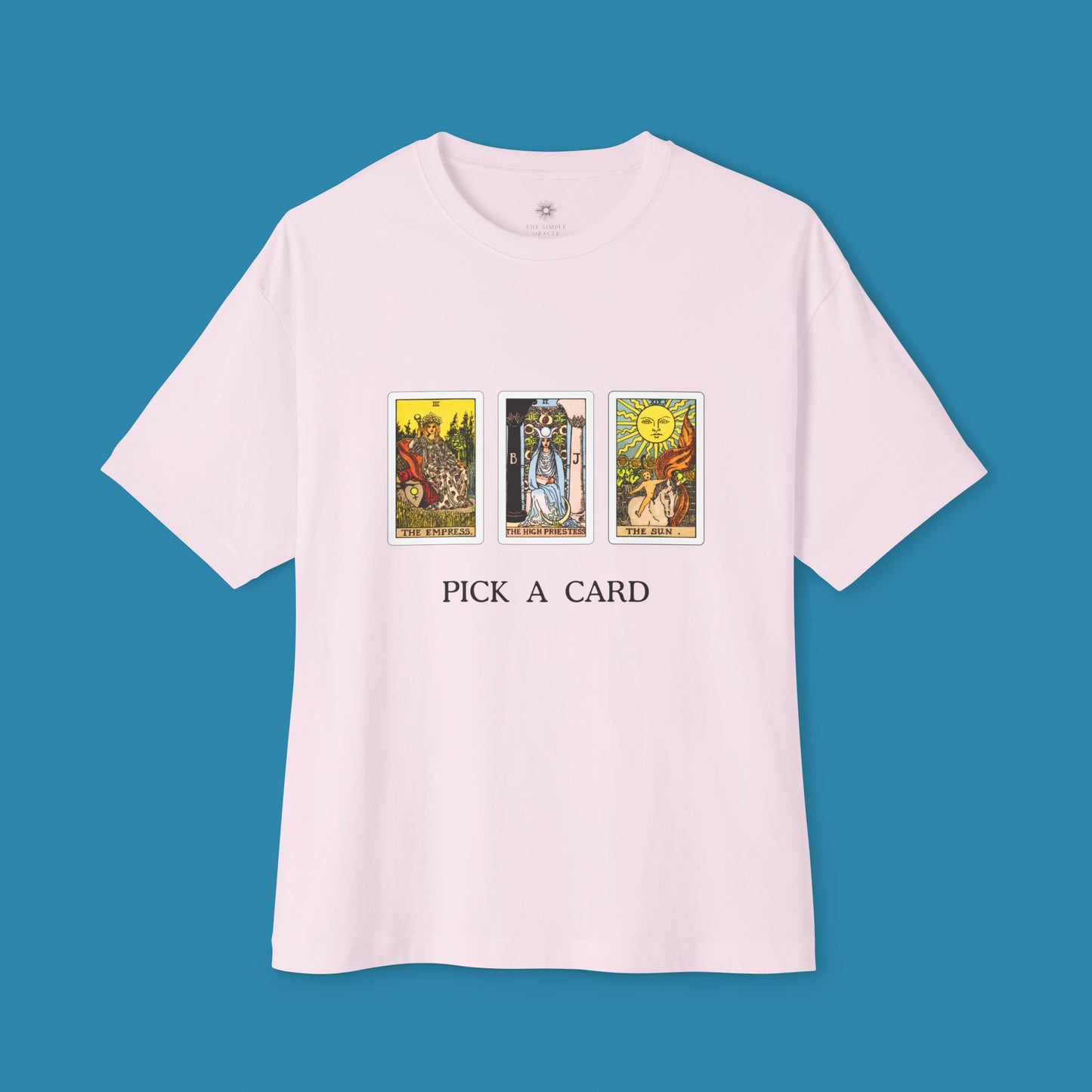 'Pick a card' Oversized Boxy Tee
