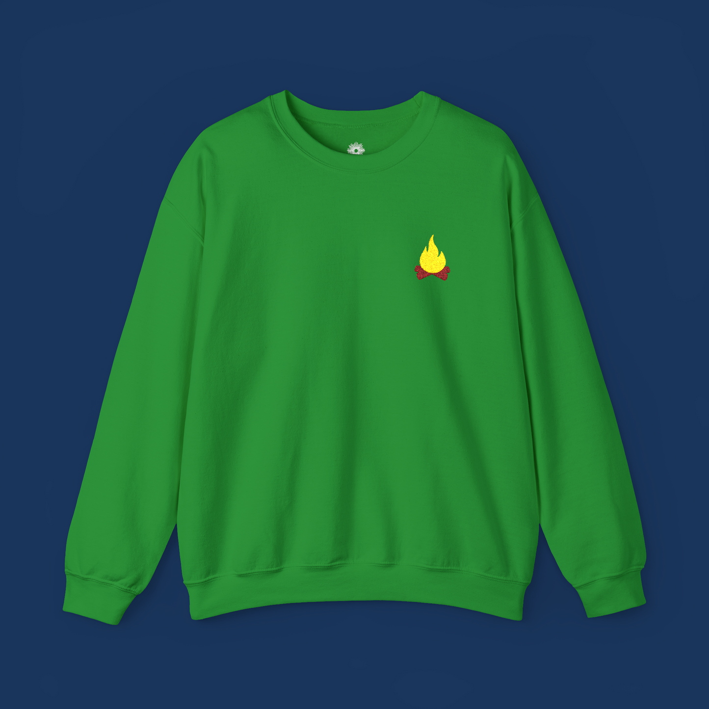 Embroidered 'Campfire' Crewneck Sweatshirt