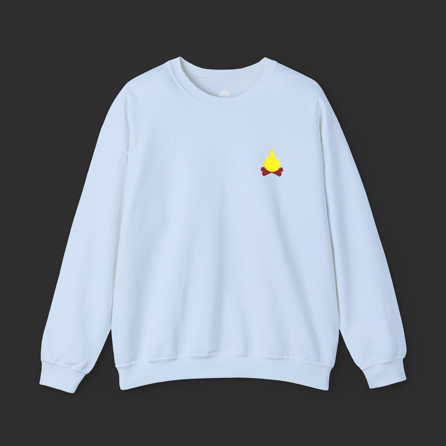 Embroidered 'Campfire' Crewneck Sweatshirt