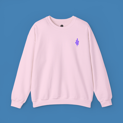 Embroidered 'Snake' Crewneck Sweatshirt