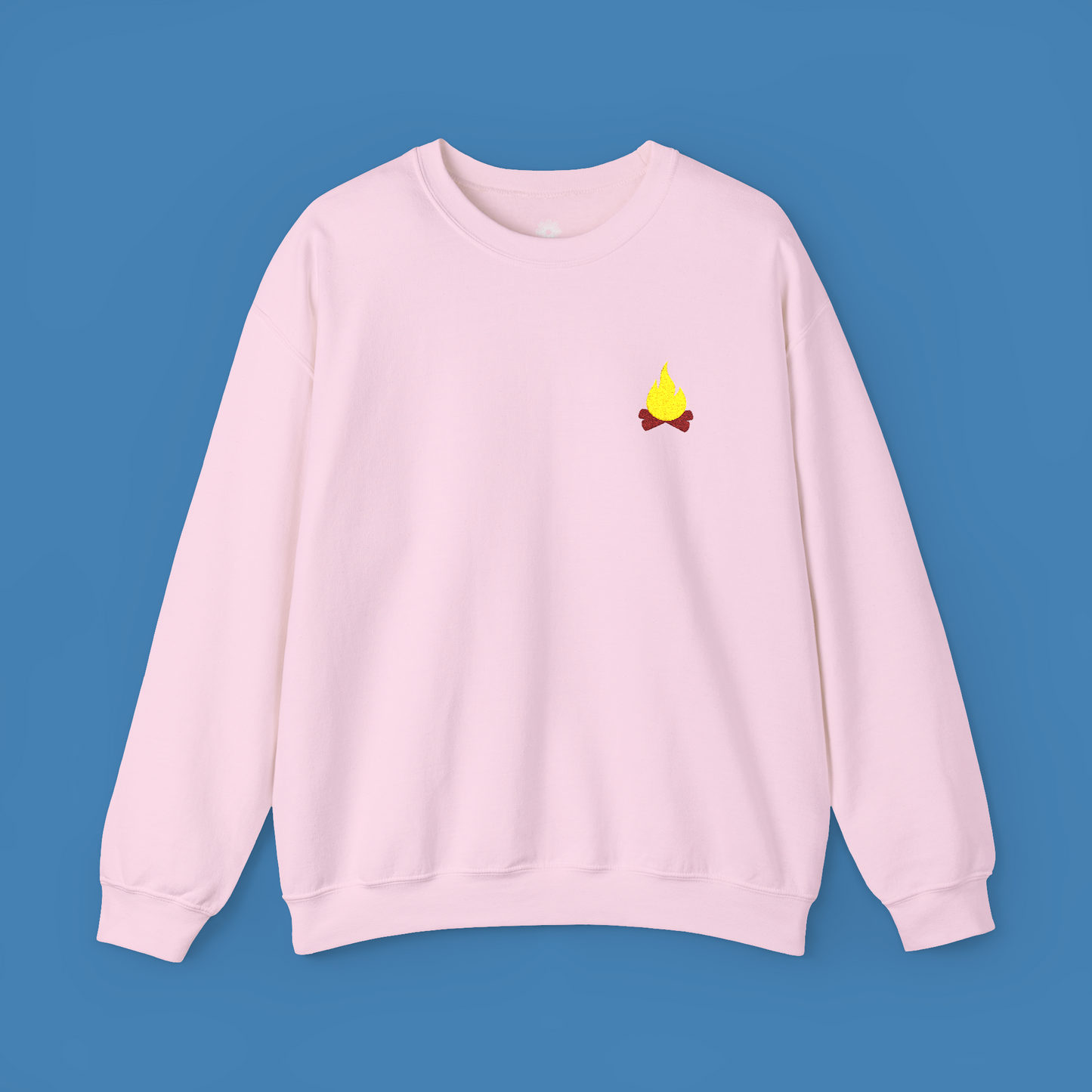Embroidered 'Campfire' Crewneck Sweatshirt