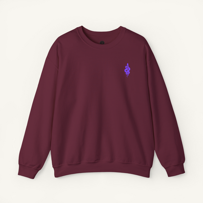 Embroidered 'Snake' Crewneck Sweatshirt