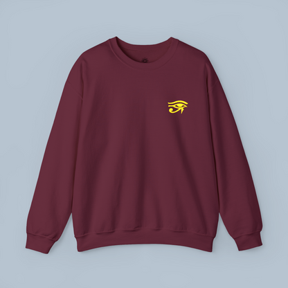 Embroidered 'Eye of Horus' Crewneck Sweatshirt