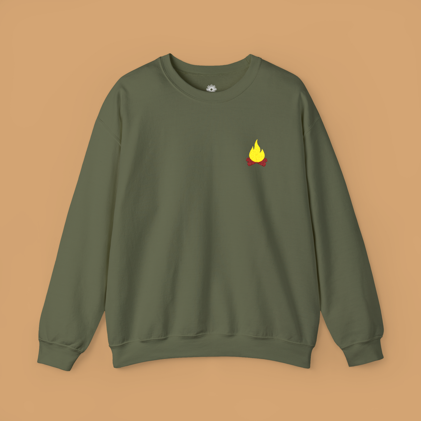 Embroidered 'Campfire' Crewneck Sweatshirt