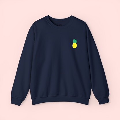 Embroidered 'Pineapple' Crewneck Sweatshirt