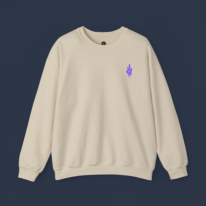 Embroidered 'Snake' Crewneck Sweatshirt