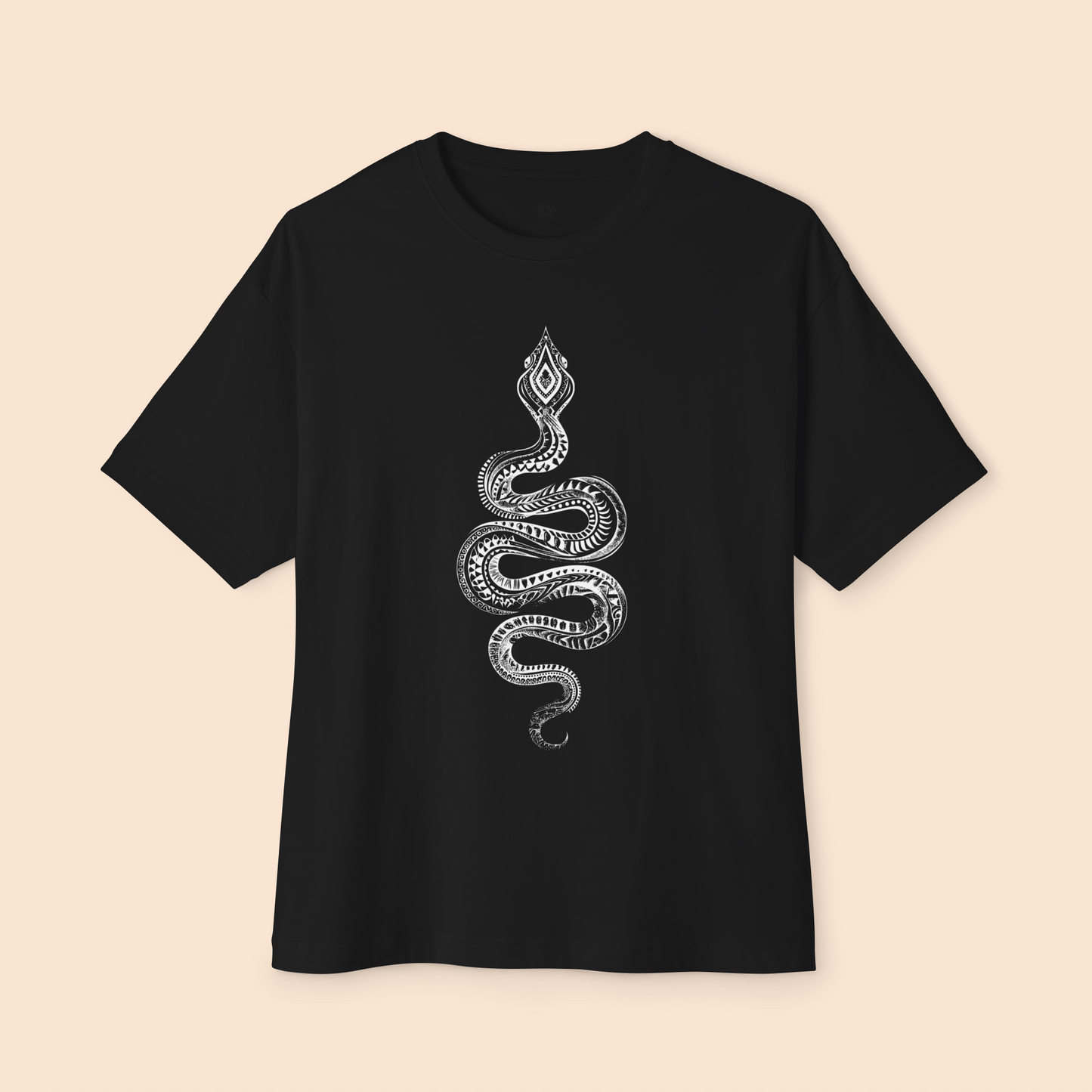 Oversized Boxy Tee "Tribal snake"