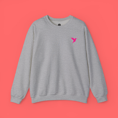 Embroidered 'Hummingbird' Crewneck Sweatshirt