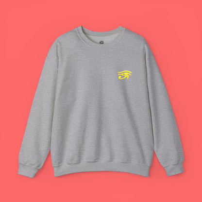 Embroidered 'Eye of Horus' Crewneck Sweatshirt