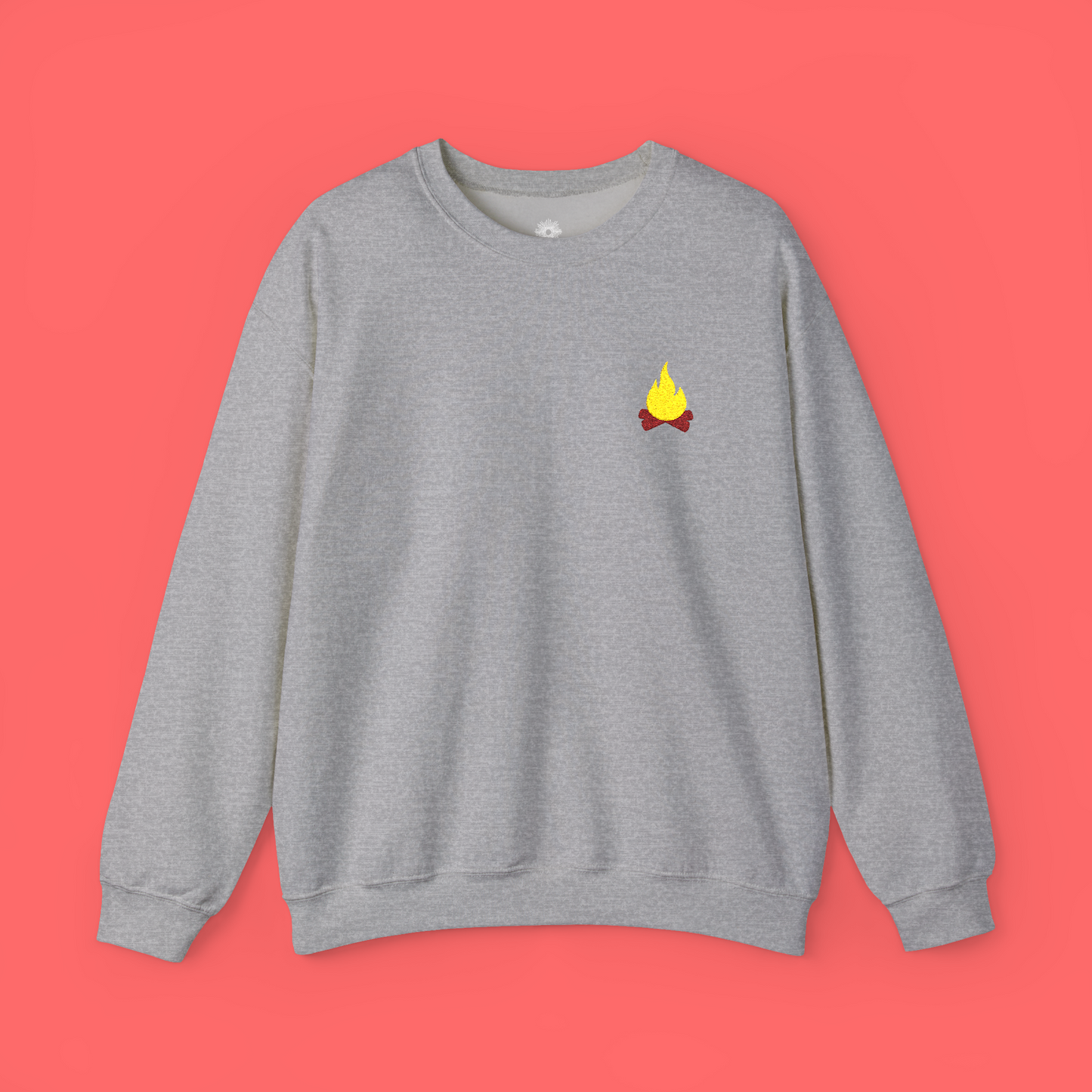 Embroidered 'Campfire' Crewneck Sweatshirt