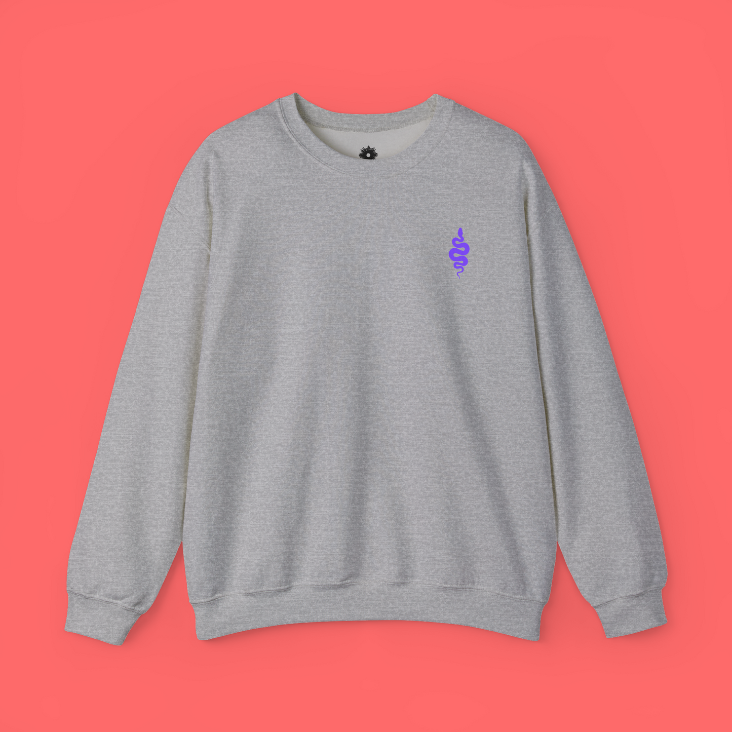 Embroidered 'Snake' Crewneck Sweatshirt