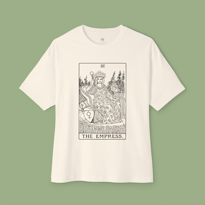 Oversized Tarot Boxy Tee 'The Empress'