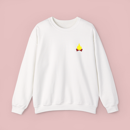 Embroidered 'Campfire' Crewneck Sweatshirt