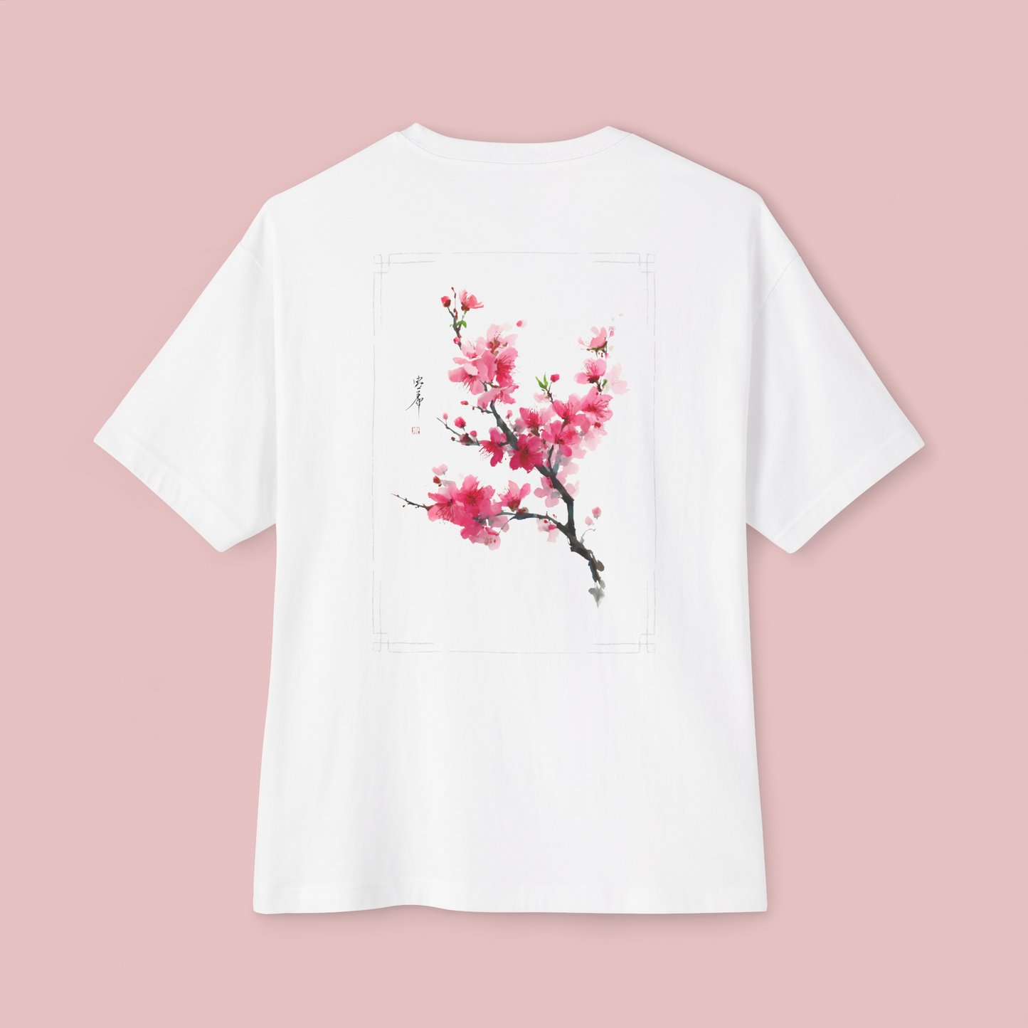 Oversized Tee 'Japanese Cherry Blossoms'