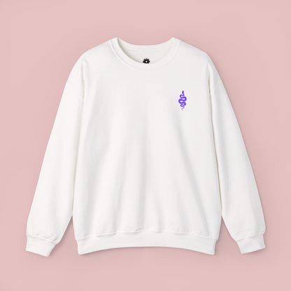 Embroidered 'Snake' Crewneck Sweatshirt