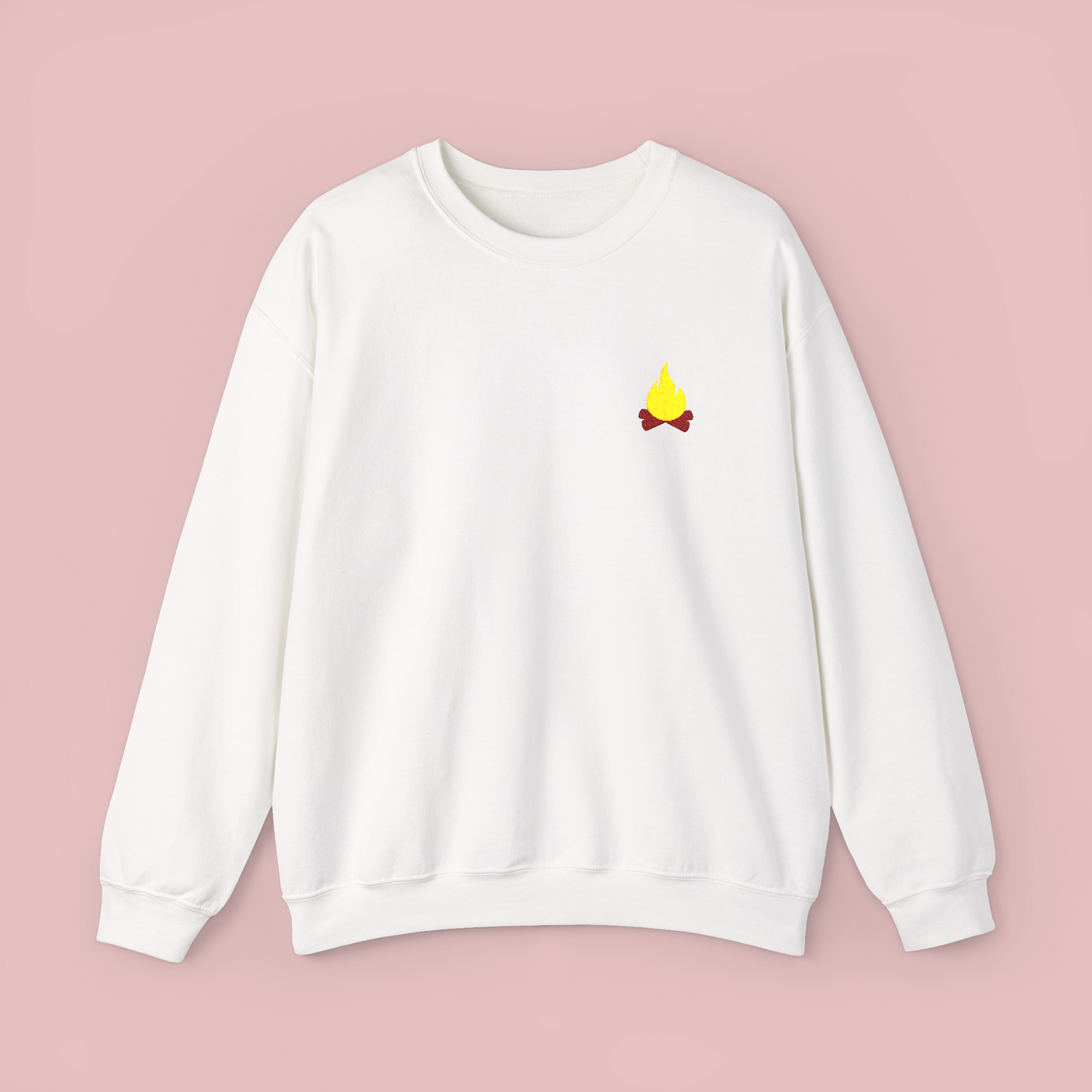 Embroidered 'Campfire' Crewneck Sweatshirt