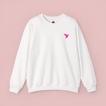 Embroidered 'Hummingbird' Crewneck Sweatshirt