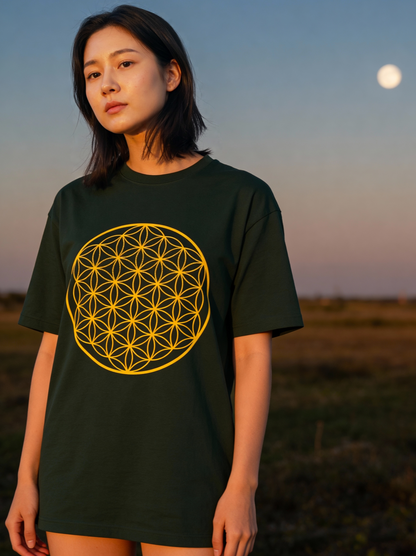 Oversized Boxy Tee 'Flower of Life'